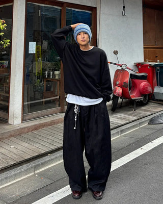 Washed plain oversized sweatshirt