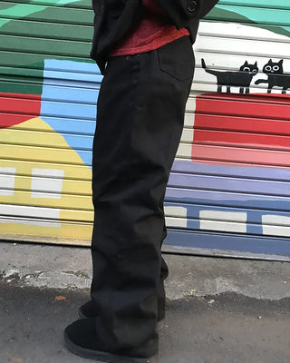 Basic straight cotton pants