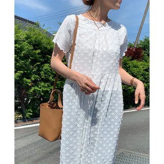 Flower short-sleeved T-shirt