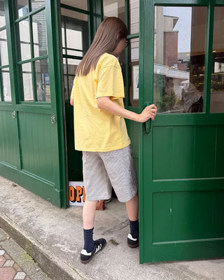 Striped Carpenter Bermuda Shorts