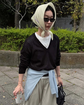 Mini polka dot scarf