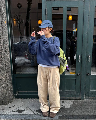 (Unisex) Pintuck Wide Pants