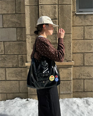 2-Way Leather Shoulder & Tote Bag