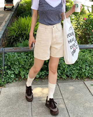 Basic cotton shorts