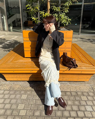 Lace long skirt