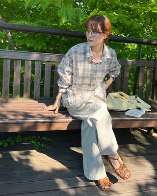 Checked overshirt