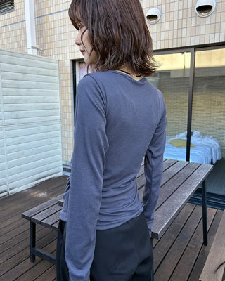 Shirred Layered Cardigan