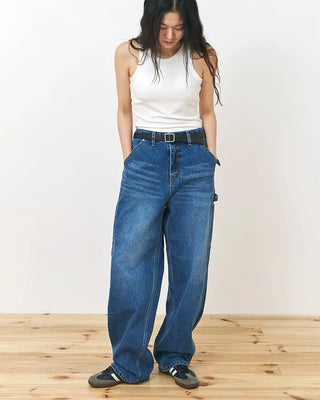 [3rd Re-release] (ORIGINAL) Authentic Carpenter Denim Pants (medium blue)