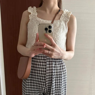 Frilled Sleeveless Knit