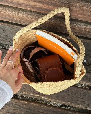 Rattan Bucket Bag