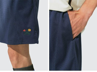 [Monterest] Embroidered Mesh Athletic Shorts