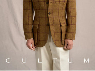[CULTUM] 1930s Heavyweight Wool Windowpane Blazer
