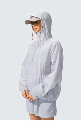 [Monterest] Packable Hooded Half-Zip Anorak