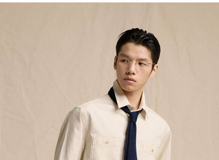 [CULTUM] Washed Cotton Work Shirt with Pockets