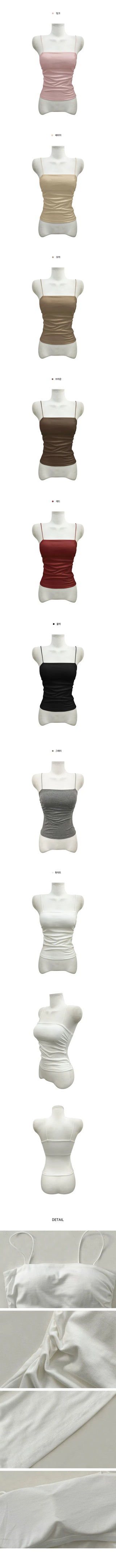 A soft, shirring sleeveless top in 8 colors that is both pretty and comfortable.