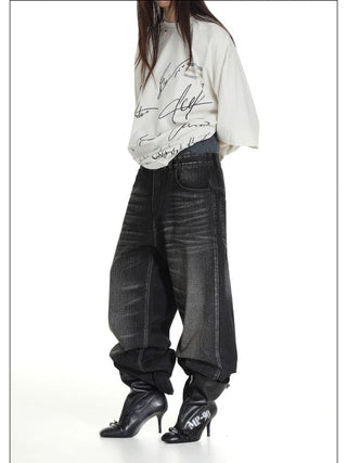 MASONPRINCE Washed Wide Denim