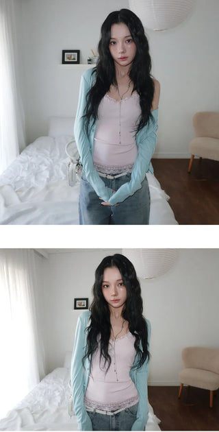 Kkoarib V-Two-Way Cardigan - 4 colors