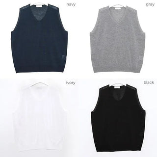 Linen knit vest