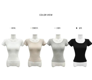 Cap sleeve slim line unisex short sleeve t-shirt