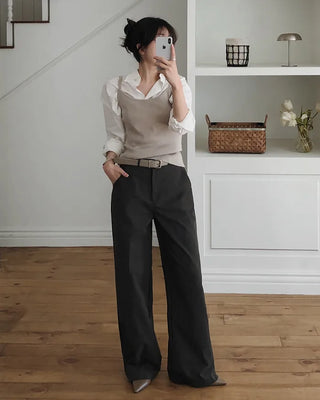 Comfortable semi-wide slacks