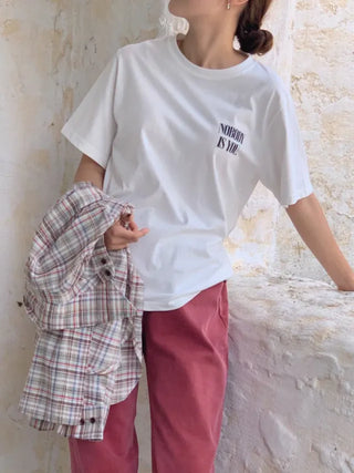 Summer short-sleeved lettering cotton T-shirt (3 colors)