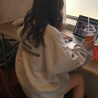 Lettering Hooded T-shirt
