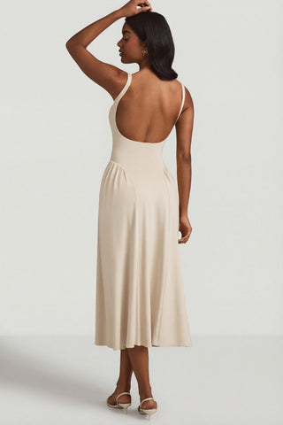 Modal A-Line Midaxi Dress in Ivory