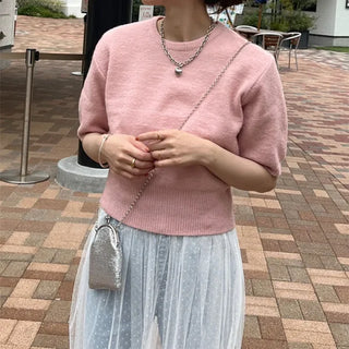 Colorful round knit