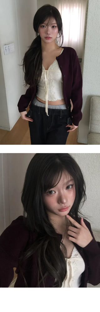 Mary Bean Round Cardigan - 11 colors