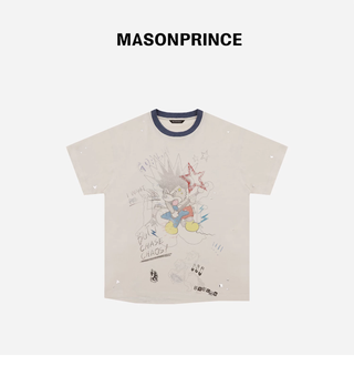 [MASONPRINCE] Rockin' Graffiti Print Tee