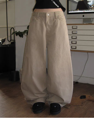 Balloon Corset Cotton Pants - 4 Colors