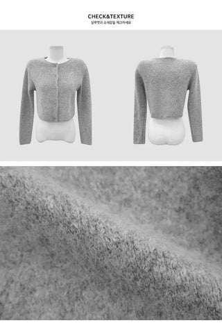 Pori Angora Crop Daily Cardigan - 3 colors