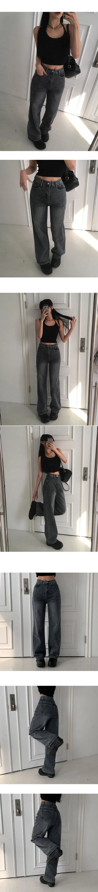 Planner Semi Wide Formy Long Denim PT