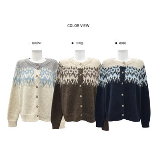 Angora Nordic Knitwear Cardigan - 3 colors