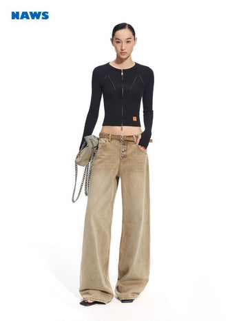 [NOTAWEAR] Wide-Leg Denim Pants