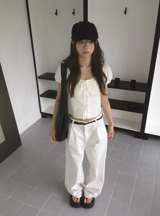 Pony Pintuck Wide Daily Pants - 4 Colors