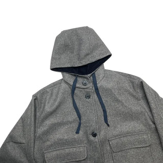 Strappy hooded coat (