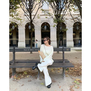 Oversized Boat Neck Knit