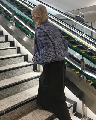 Waist string long skirt