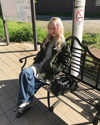 Parka Side Shirring Dress