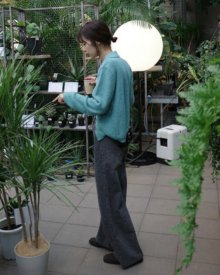 Herringbone striped pants