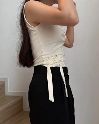 Ribbon Sleeveless