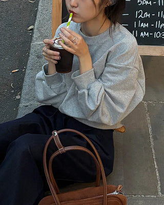 Balloon Cropped Sweatshirt