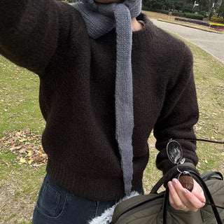 Wool round knit