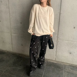 Frill Lace Banding Pants