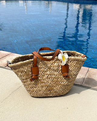 Rattan tote bag