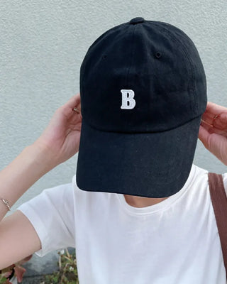 B cotton ball cap