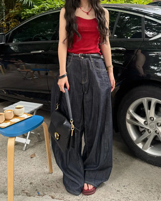 Stitched Wide Denim