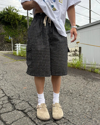 Checked cargo Bermuda shorts