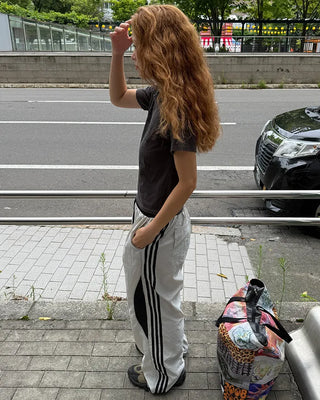 Side Round Point Windbreaker Pants